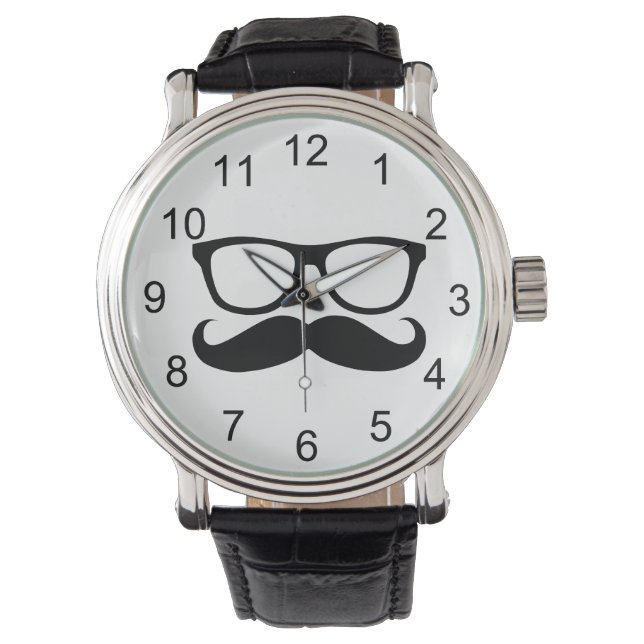Mustache Nerd Watch (Front)