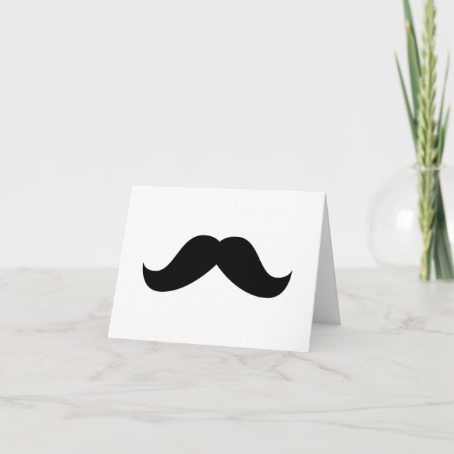 Mustache Note Card (Front)