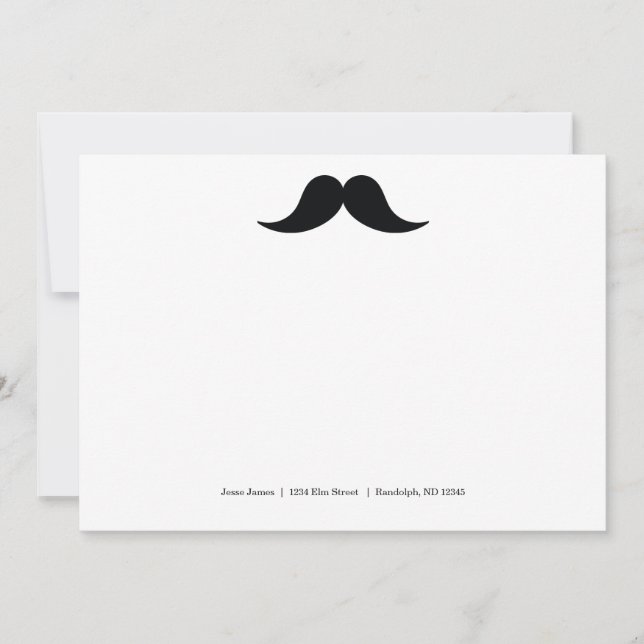Mustache Note Cards (Front)