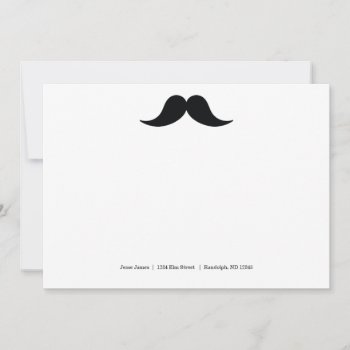 Mustache Note Cards by charmingink at Zazzle