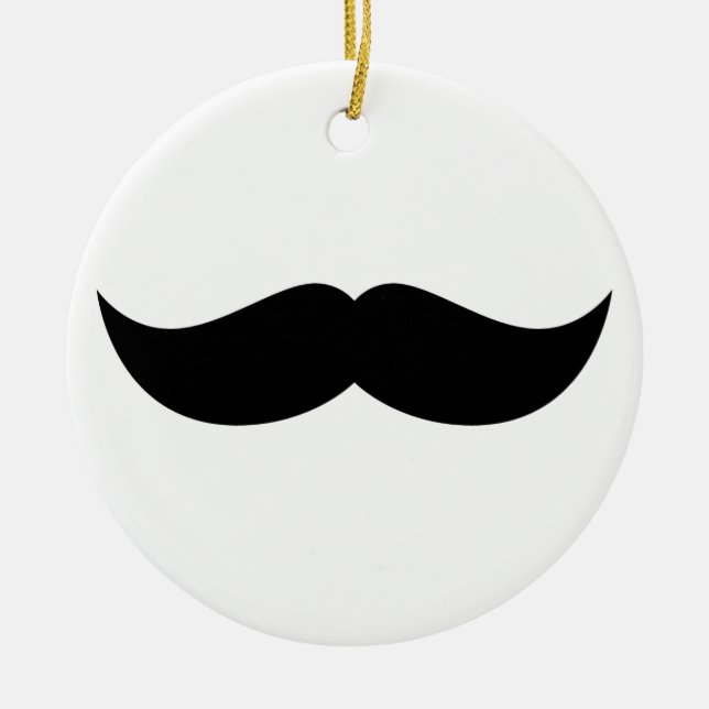 Mustache Ornament (Front)