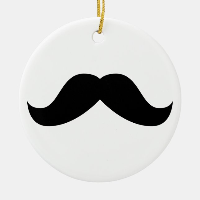 Mustache Ornament (Front)