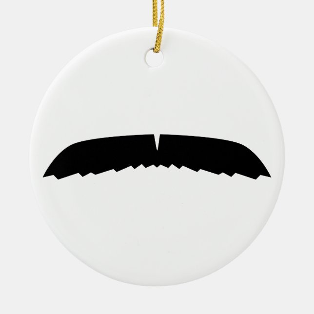 Mustache Ornament (Front)