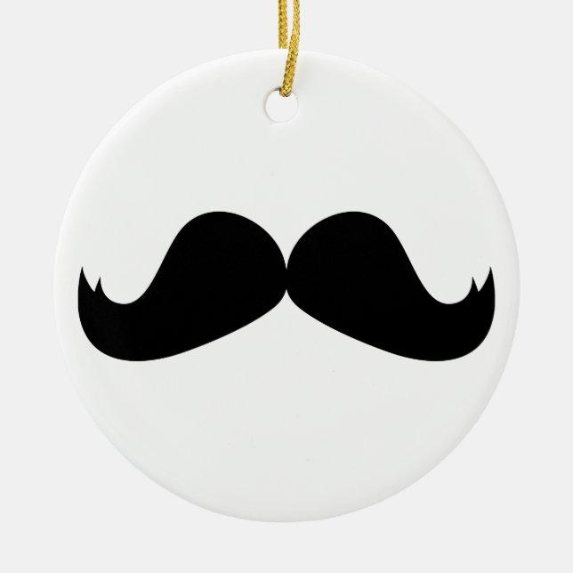Mustache Ornament (Front)