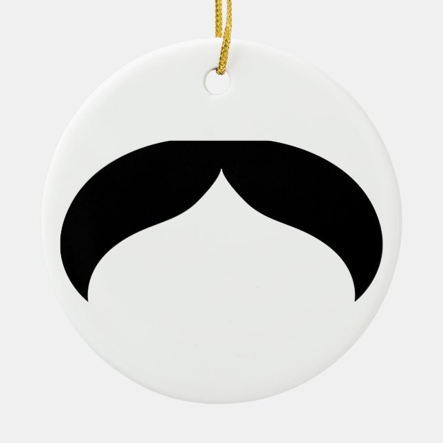 Mustache Ornament (Front)