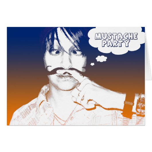 mustache party : comic staches (Front Horizontal)