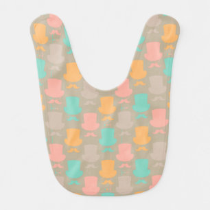 Mustache pattern 2 bib