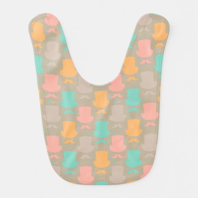 Mustache pattern 2 bib (Front)