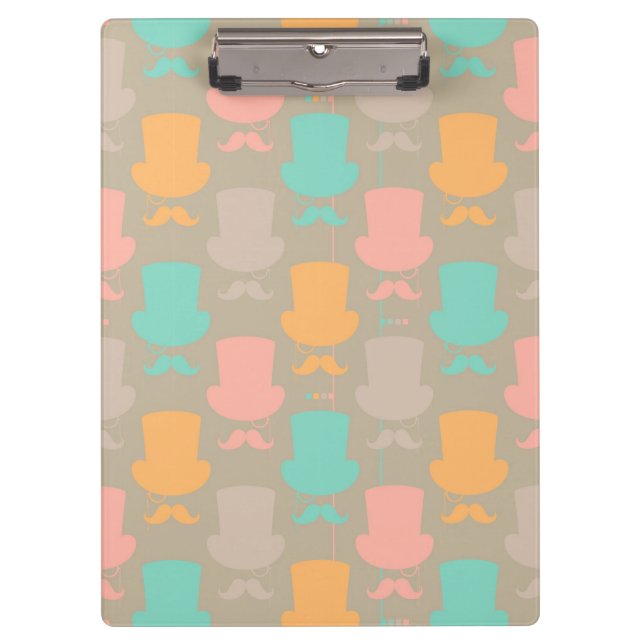 Mustache pattern 2 clipboard (Front)