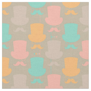 Mustache pattern 2 fabric