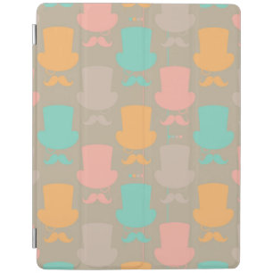 Mustache pattern 2 iPad smart cover
