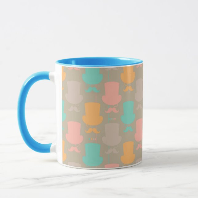 Mustache pattern 2 mug (Left)