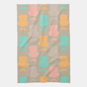 Mustache pattern 2 towel