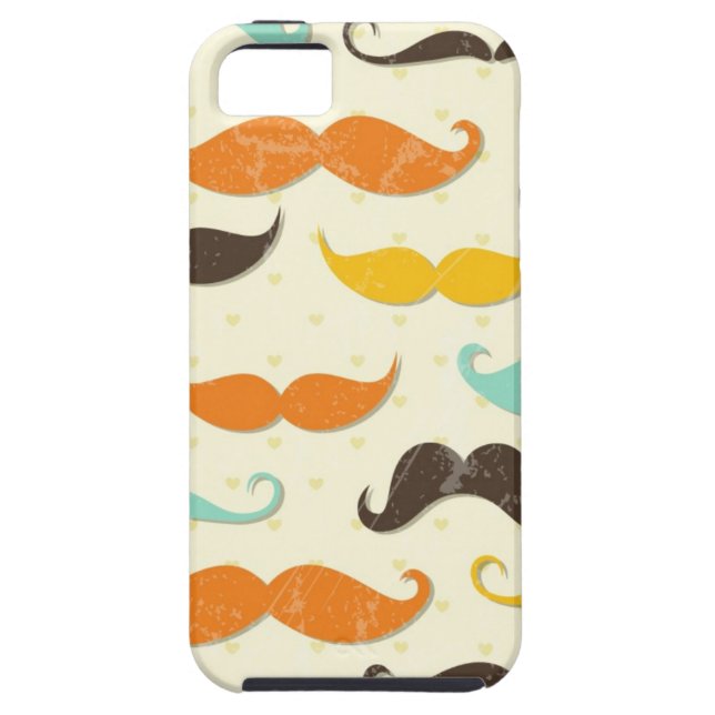 Mustache pattern 3 Case-Mate iPhone case (Back)