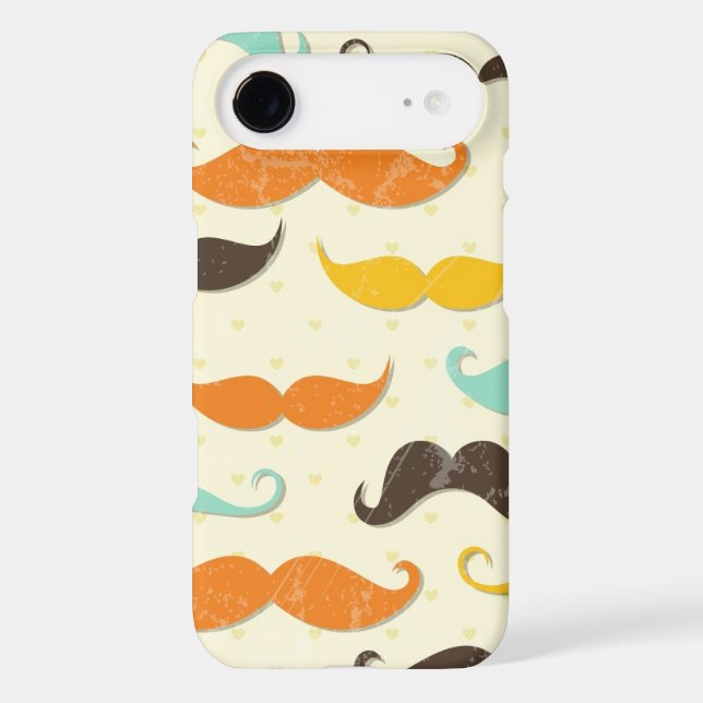 Mustache pattern 3 Case-Mate iPhone case (Back)