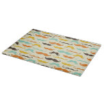 Mustache pattern 3 cutting board