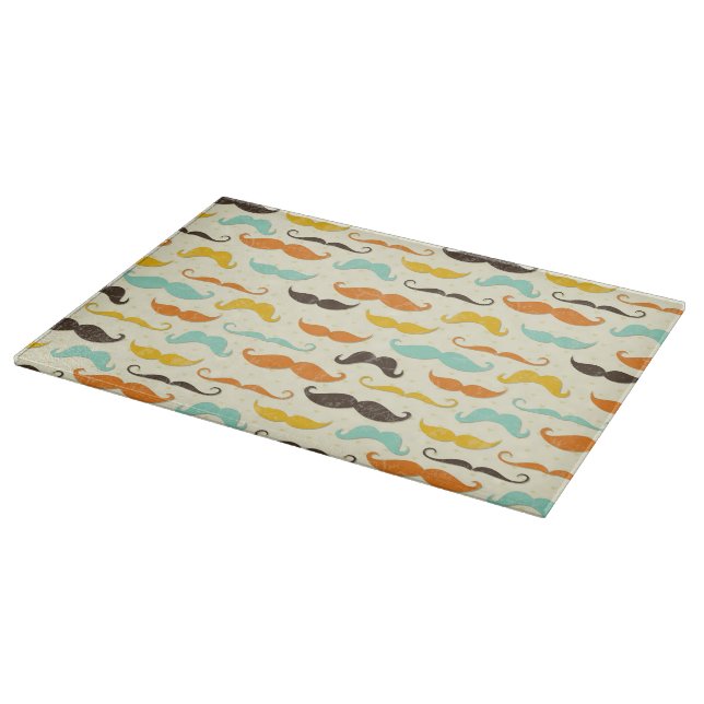 Mustache pattern 3 cutting board (Corner)