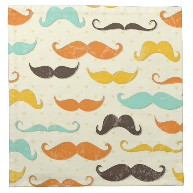 Mustache pattern 3 napkin (Front)