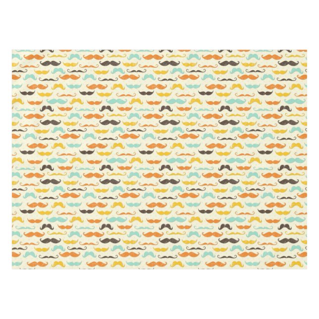 Mustache pattern 3 tablecloth (Front (Horizontal))