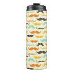 Mustache pattern 3 thermal tumbler