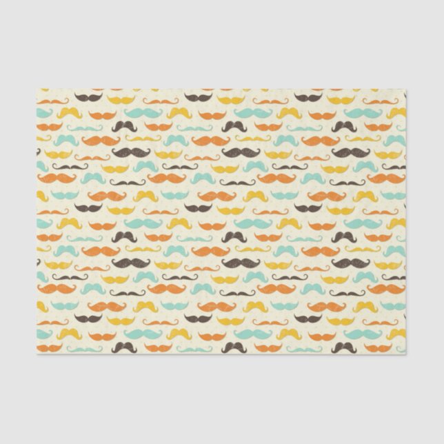 Mustache pattern 3 tissue paper (Front)