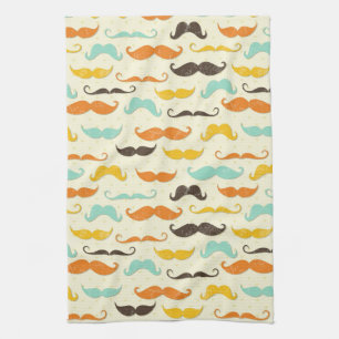 Mustache pattern 3 towel