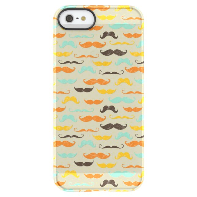Mustache pattern 3 uncommon iPhone case (Back)