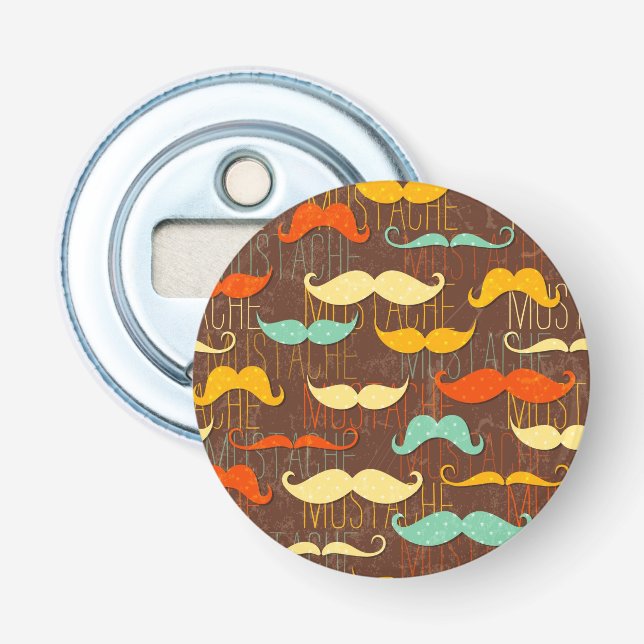 Mustache pattern bottle opener (Front)