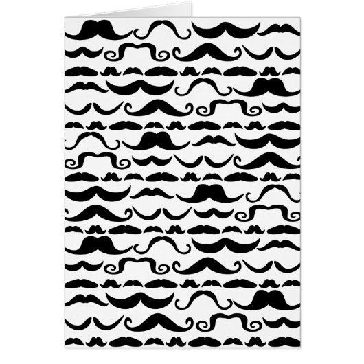 Mustache Pattern Cards (Front)