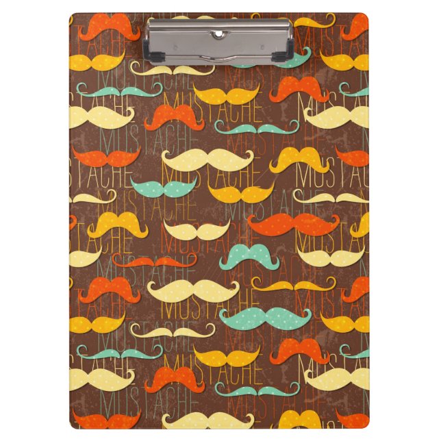 Mustache pattern clipboard (Front)