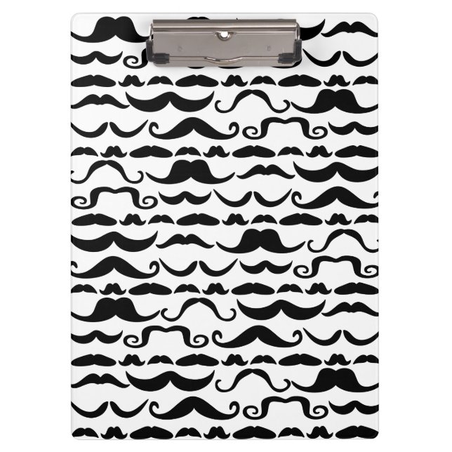 Mustache Pattern Clipboard (Front)