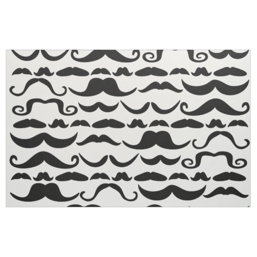 Mustache Pattern Fabric