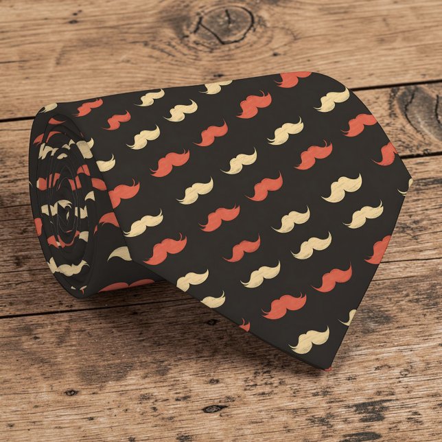 Mustache Pattern Necktie Tie (Creator Uploaded)