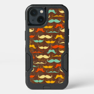 Mustache pattern iPhone 13 case