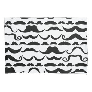 Mustache Pattern Pillowcase