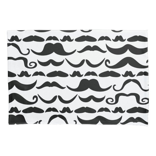 Mustache Pattern Pillowcase (Front)
