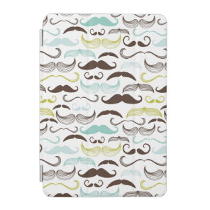 Mustache pattern, retro style 2 iPad mini cover