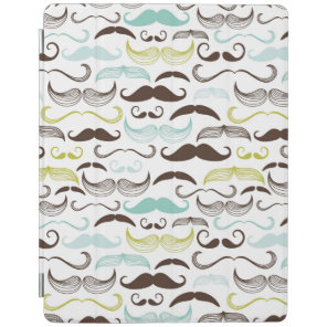 Mustache pattern, retro style 2 iPad smart cover