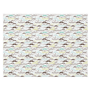 Mustache pattern, retro style 2 tablecloth