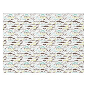 Mustache pattern, retro style 2 tablecloth