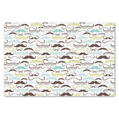 Mustache pattern retro style 2 tissue paper