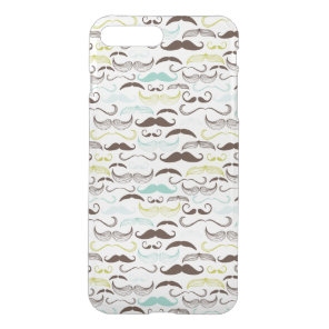 Mustache pattern, retro style 2 iPhone 8 plus/7 plus case