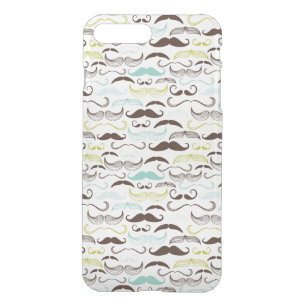 Mustache pattern, retro style 2 iPhone 8 plus/7 plus case