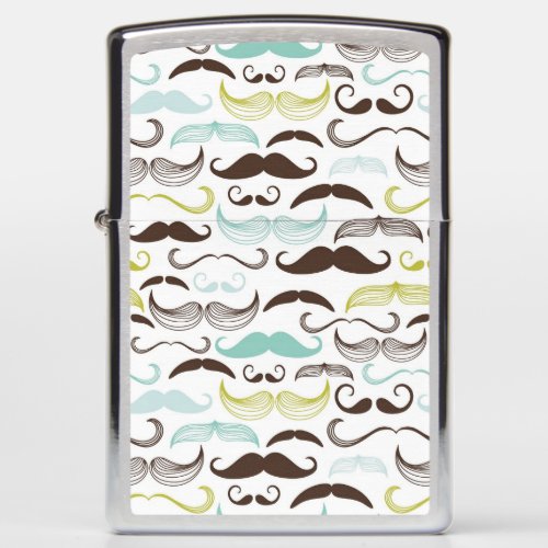 Mustache pattern retro style 2 zippo lighter