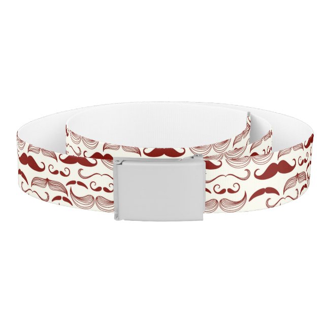 Mustache pattern, retro style 3 belt (Coil)