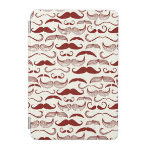Mustache pattern, retro style 3 iPad mini cover