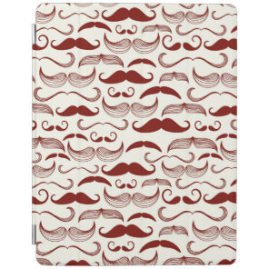 Mustache pattern, retro style 3 iPad smart cover