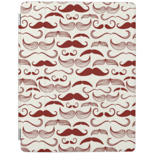 Mustache pattern, retro style 3 iPad smart cover