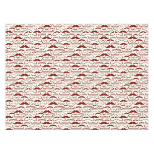 Mustache pattern, retro style 3 tablecloth