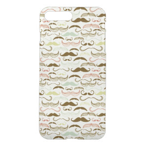 Mustache pattern, retro style 4 iPhone 8 plus/7 plus case